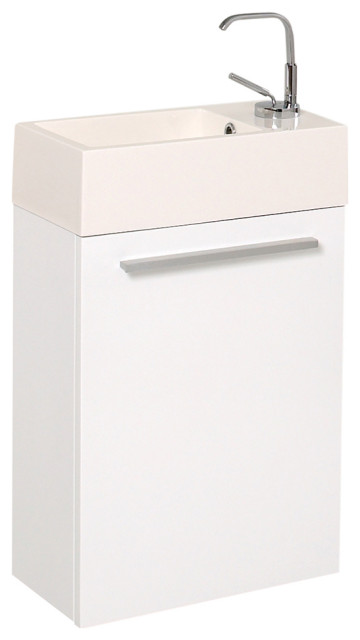 Fresca Pulito 16 Small Vanity With, What Is The Smallest Vanity Size