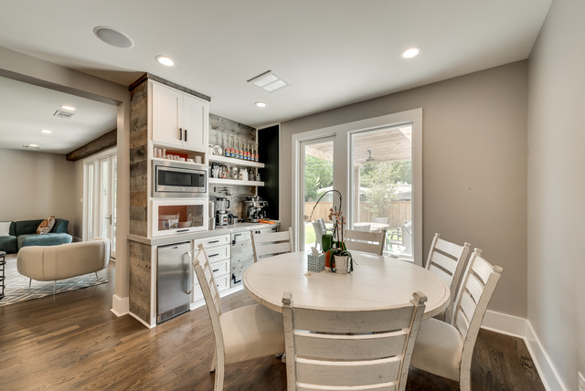 Transitional White transitional-home-bar