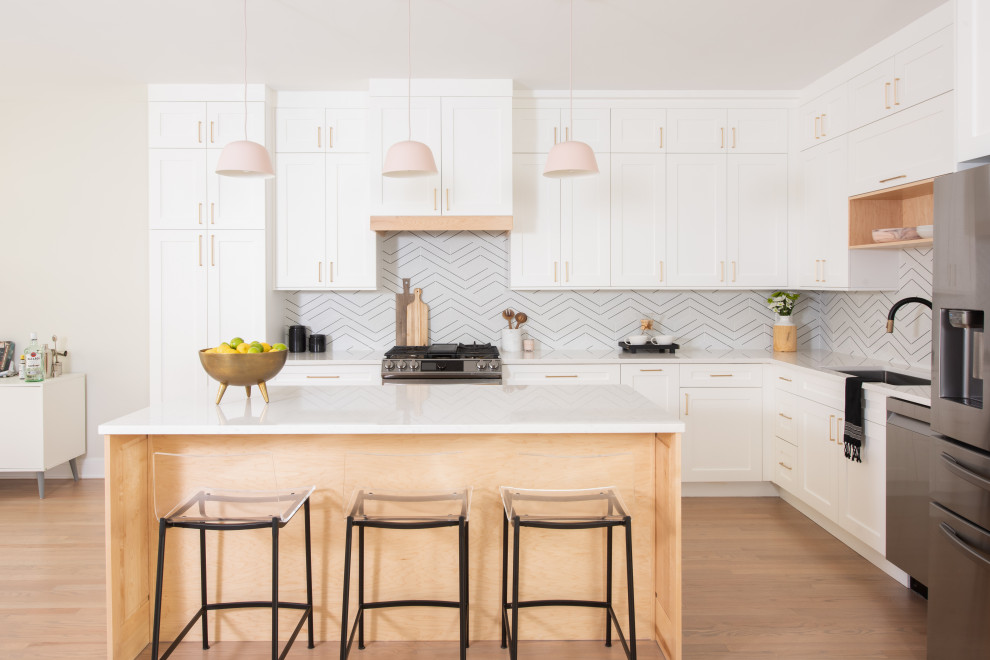 Kitchen - transitional kitchen idea in Chicago