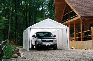 Canopy Enclosure Kit, 12' x 26', White, Fits 2" Frame