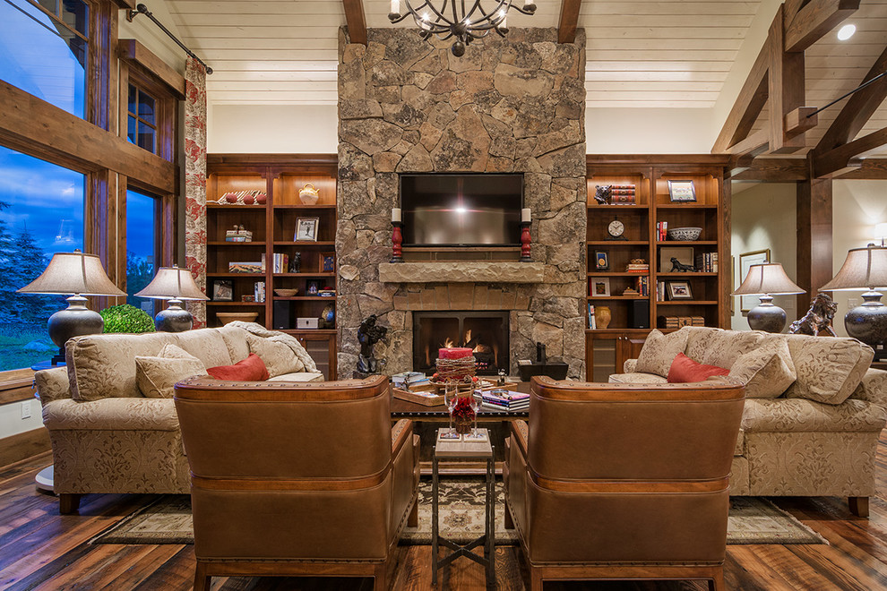 Promontory Home - Rustic - Living Room - Salt Lake City - by Artisans ...