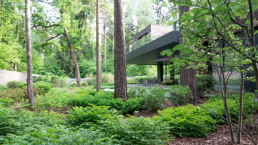 В гармонии с лесом. Модернистский сад. КП Новоуспенский 2020 г