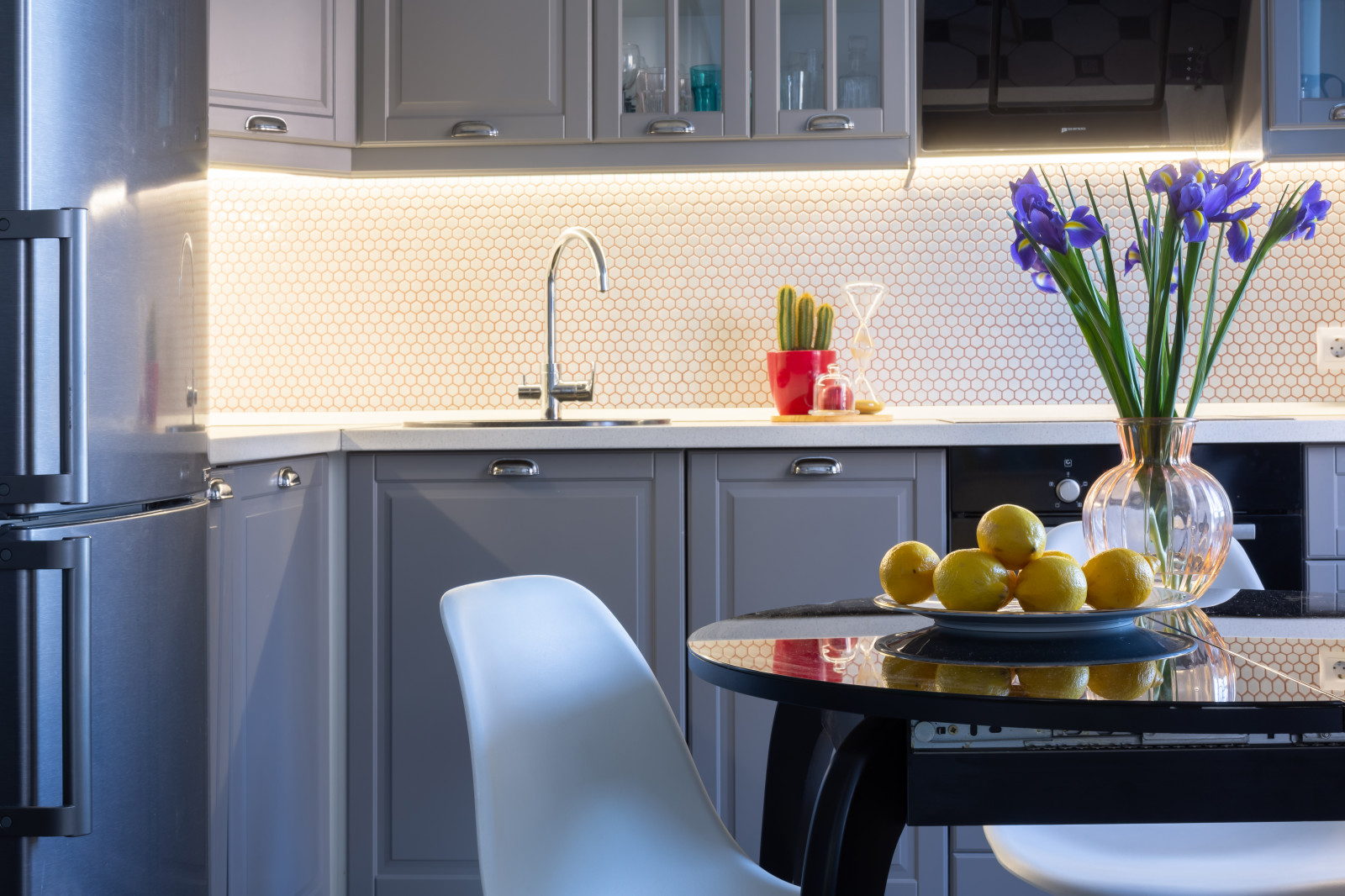 Дизайн-проект квартиры в ЖК "Новый Оккервиль" Минимализм с яркими акцентами 36м2