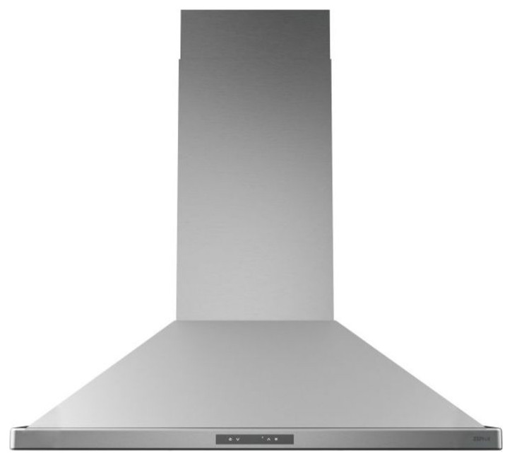 Zephyr ZNAM90D Napoli 200 CFM 36"W Island Range Hood Transitional Range Hoods And Vents