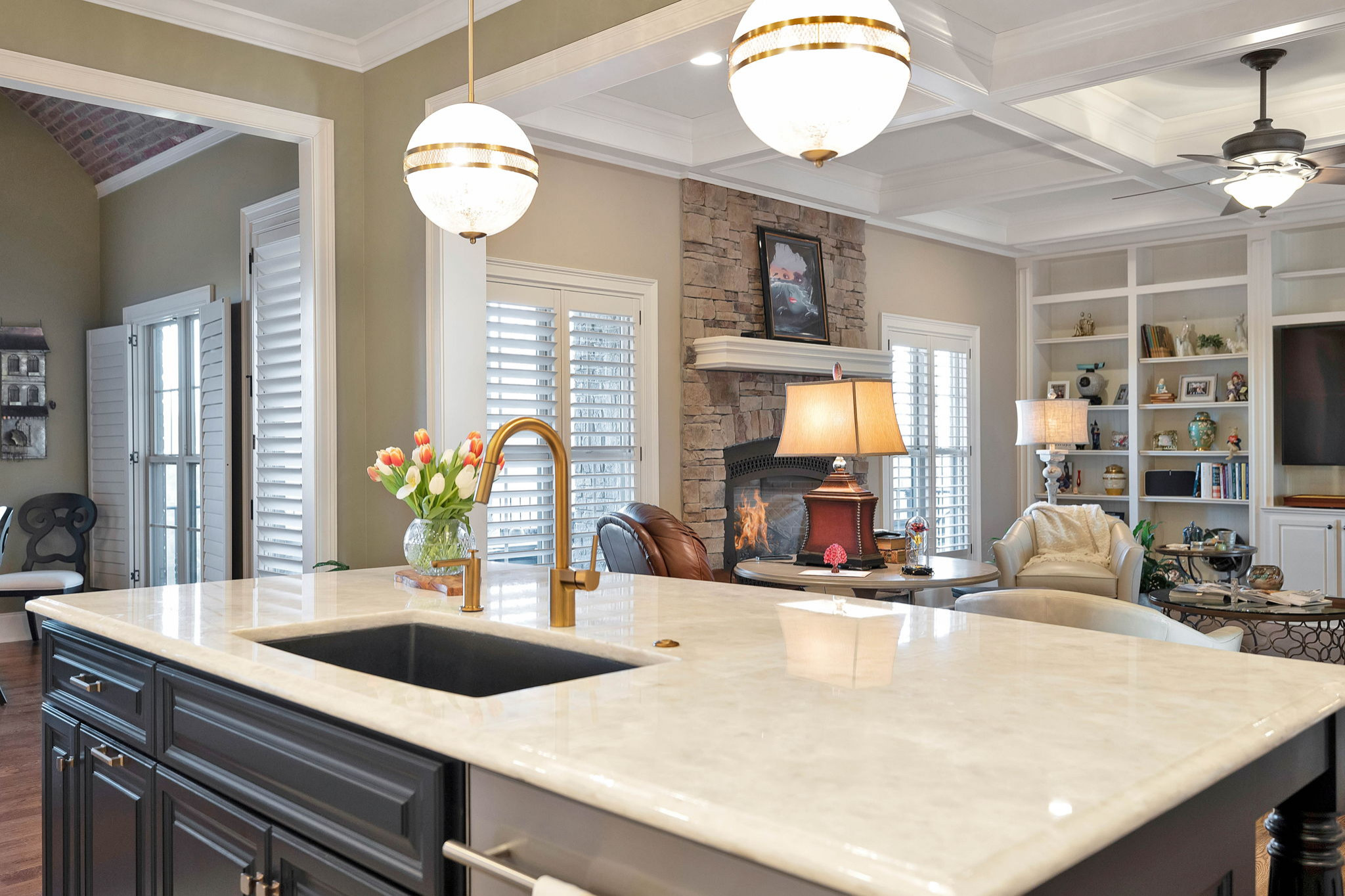 KITCHEN REMODEL: New island is MARBLEOUS