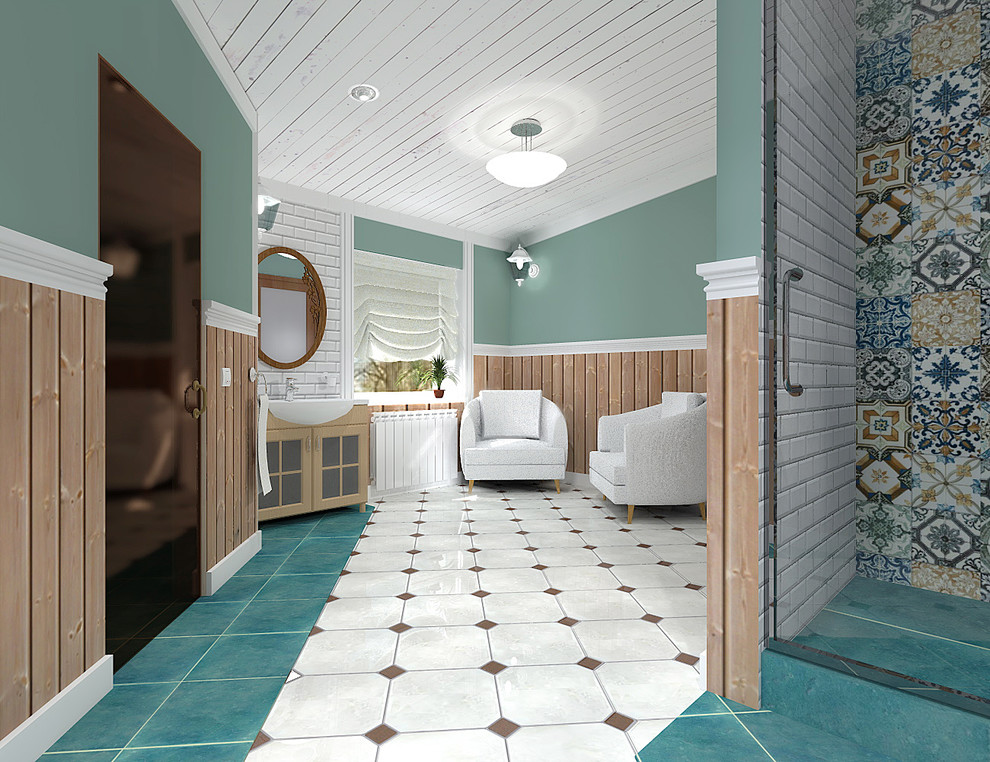 Ванная с зоной сауны "Прованс"