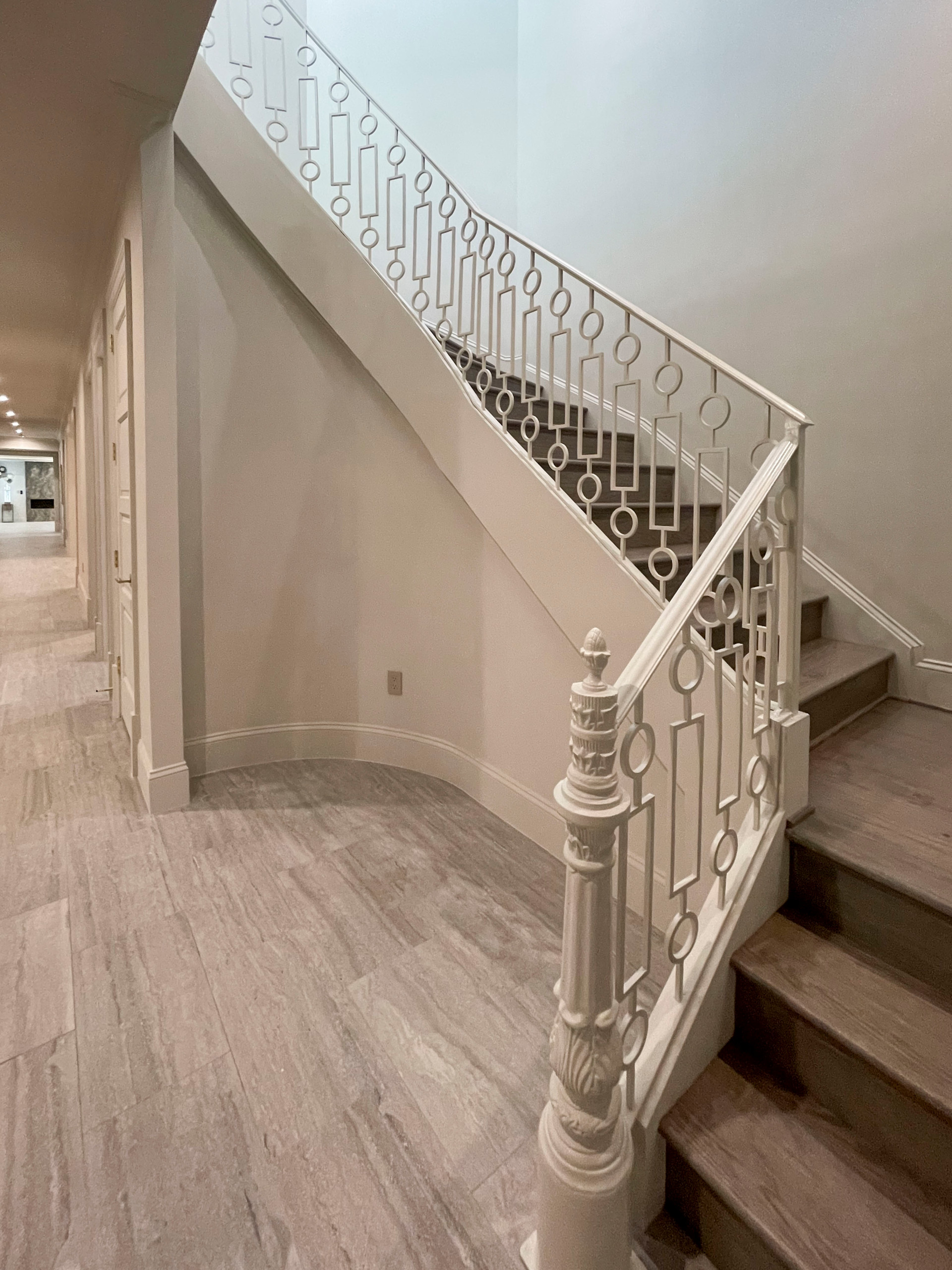 104_Curved Staircases in 18th Century French Inspired Mansion, Mclean VA 22101
