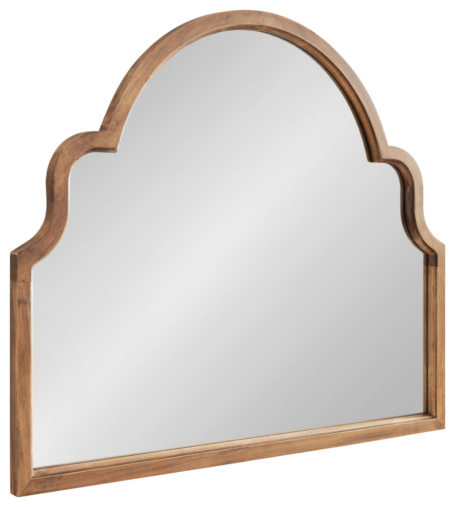 Hogan Arch Framed Mirror, Rustic Brown, 36"x30"