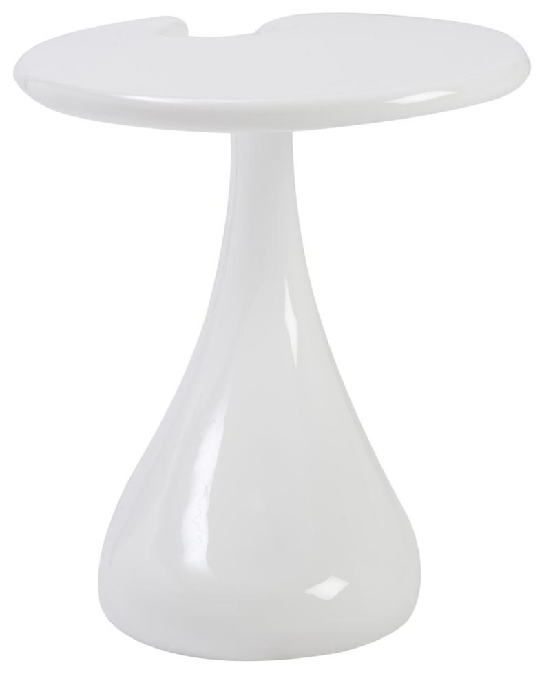 22 in. Side Table in White