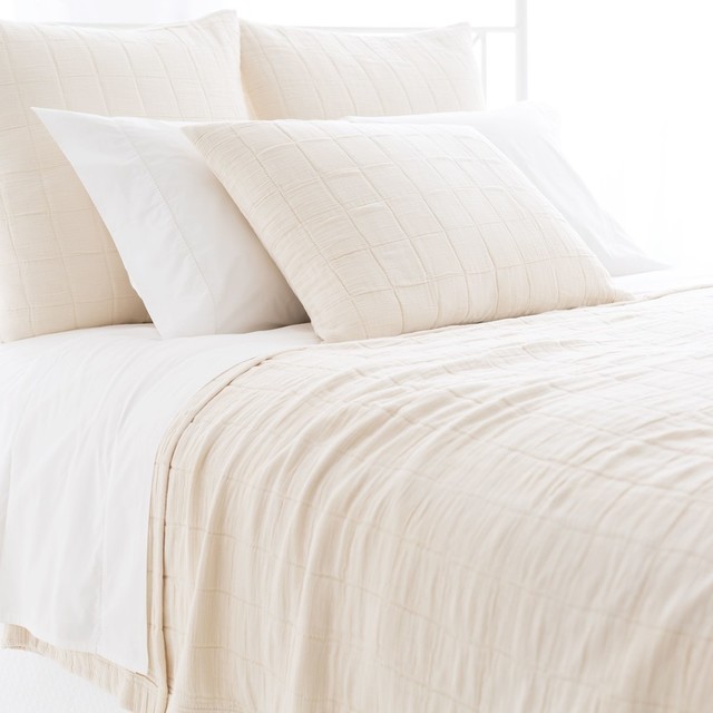 Tribeca Matelasse Coverlet King Ivory Contemporary Blankets Tribeca Matelasse Coverlet King Ivory