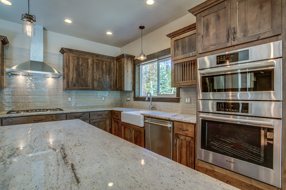 Inspiration for a rustic home design remodel in Seattle