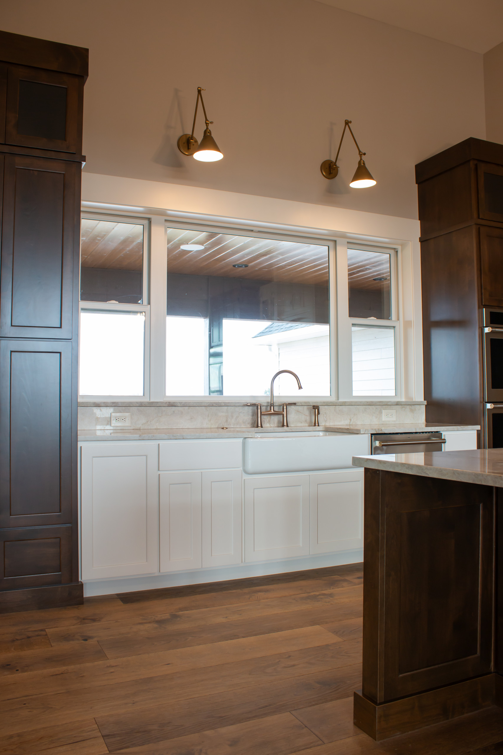 Albright Traditional Home - Living & Kitchen