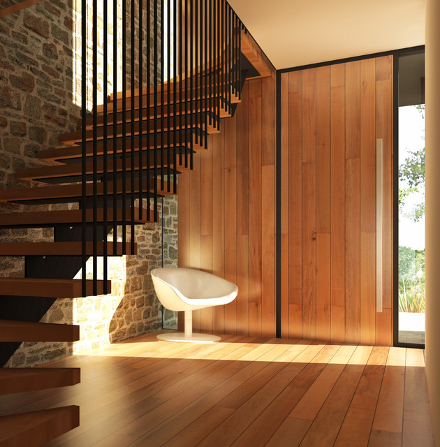Interior Render - Entry modern-trappa