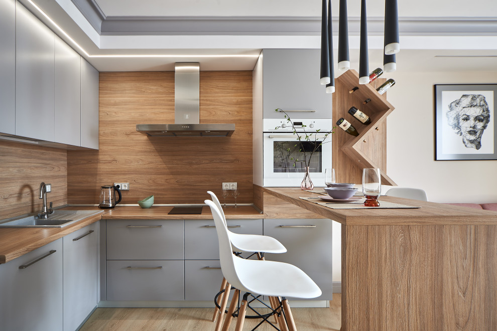 Интерьер квартиры для семьи с двумя детьми.