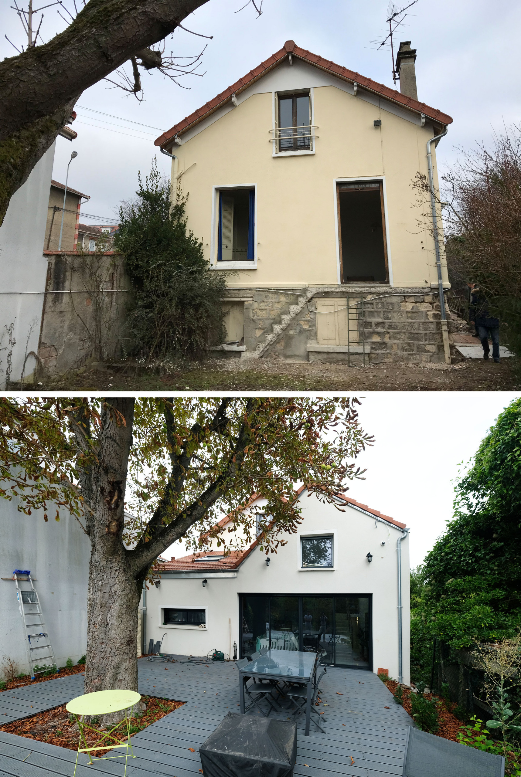 Extension et rénovation d'une maison à Houilles