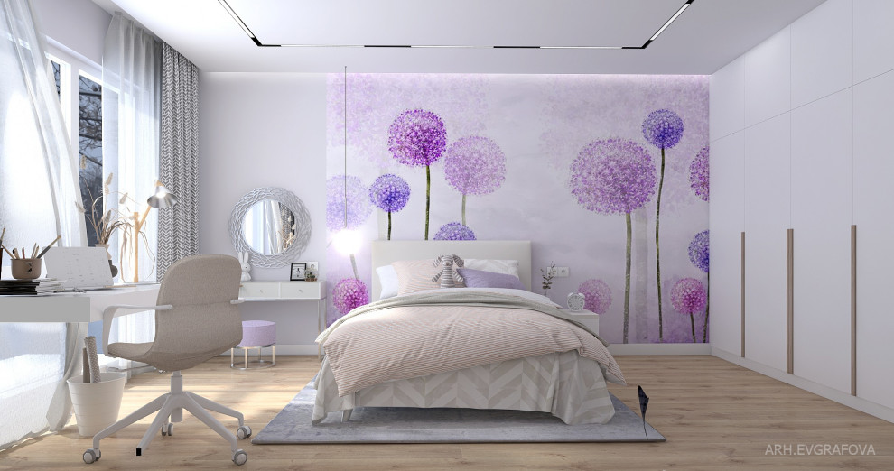 Дизайн спальни 17 кв.м