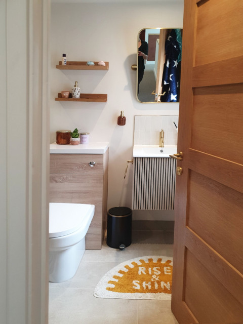 Bath trendy-lille-badevaerelse