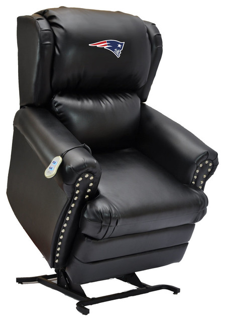 Imperial International New England Patriots Coach Leather Lift New England Patriots Coach Leather Lift Chair Contemporary Chairs
