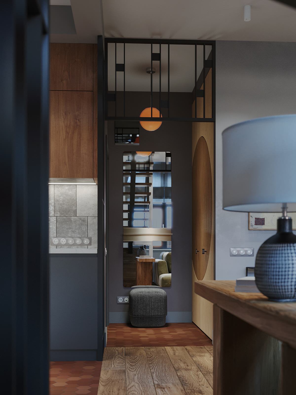 Двухуровневая квартира для загородной жизни в комфортных условиях