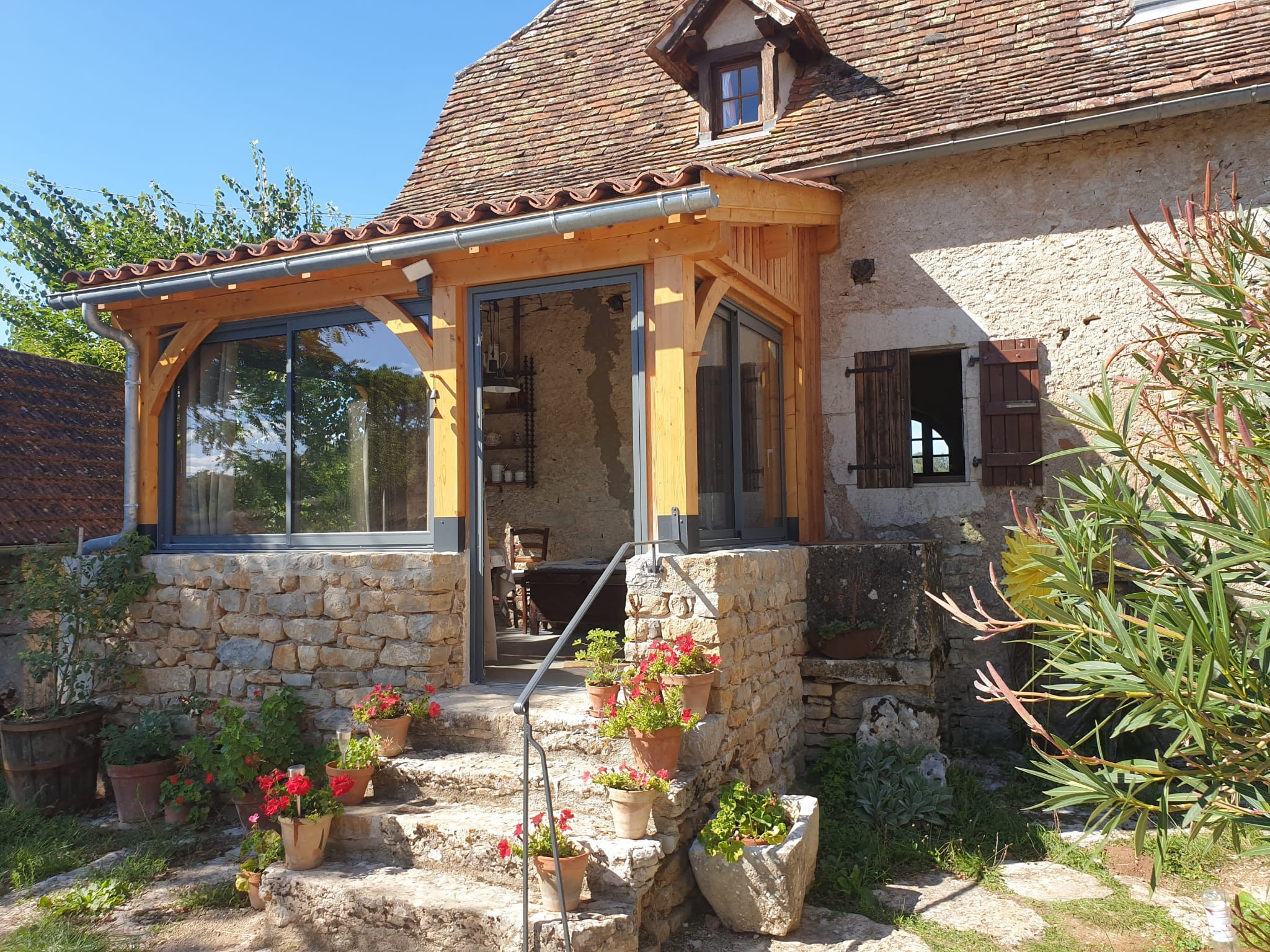 Conception // Création d’un bolet vitré sur une maison paysanne