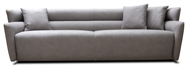 Whiteline Modern Living Boss Sofa, Grey - Transitional - Sofas - by ...