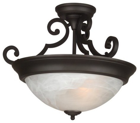 Craftmade X224 2 Light Semi Flush Ceiling Fixture