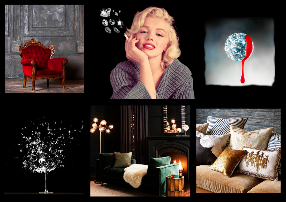 Гостиная в стиле Монро