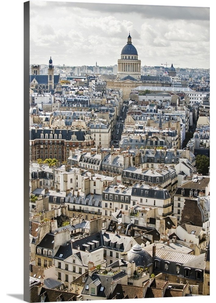 "Parisian Cityscape" Wrapped Canvas Art Print, 20"x30"x1.5"