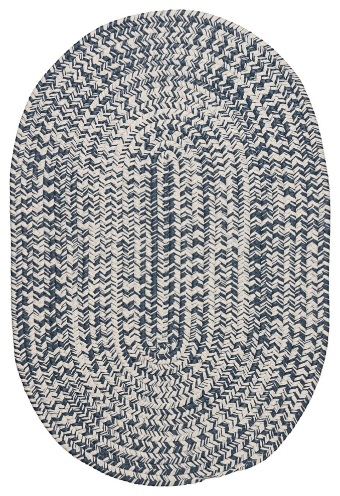 Colonial Mills Howell Tweed Braided Rug, 8X11 Beach Style Outdoor