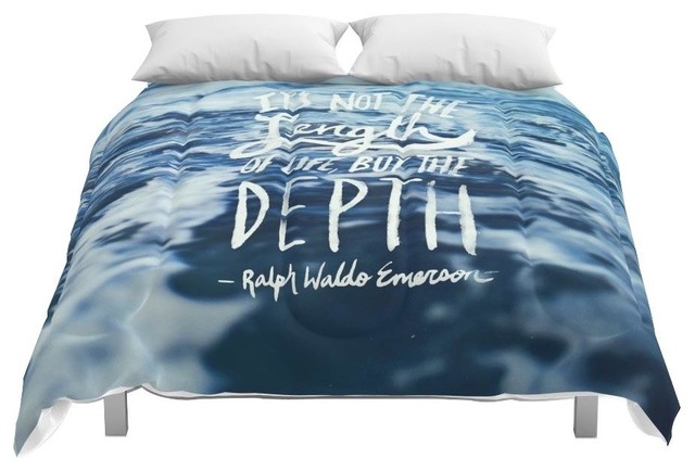 Society6 Depth X Ocean Comforter Beach Style Comforters And