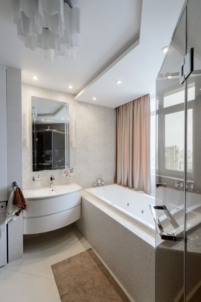 Трехкомнатная квартира-студия в современном стиле