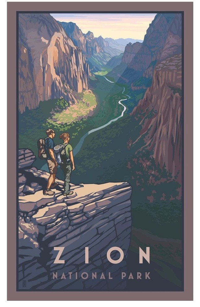 Paul Leighton Zion Canyon, Zion National Park Art Print, 30"x45"