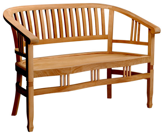 Shop Houzz Warner Levitzson Teak Outdoor Furniture 43 Captain S Bench Accent And Storage Benches