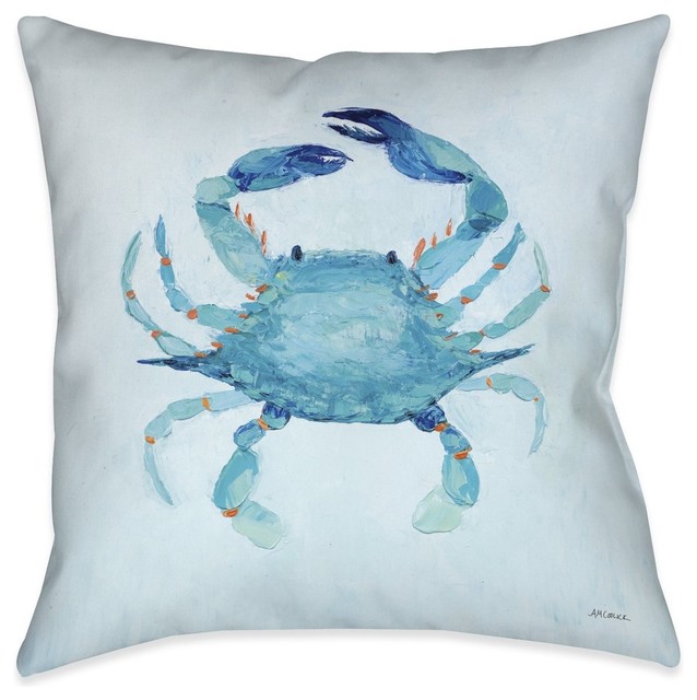 Laural Home Claw Buddies I Outdoor Decorative Pillow, 20"x20" Beach