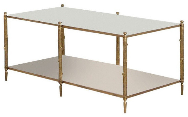 Transitional Coffee Tables arbor cocktail table brass and white marble - transitional Transitional Coffee Tables arbor cocktail table brass and white marble - transitional