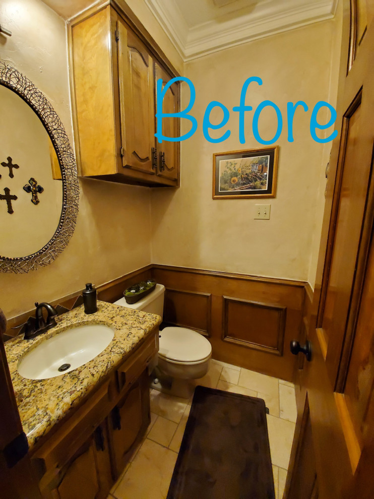 Inspiration for a transitional bathroom remodel in Dallas