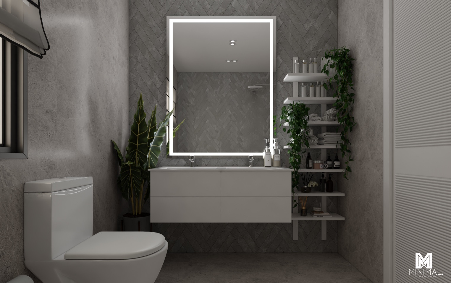 Cuxton Modern + Earthy Bathroom