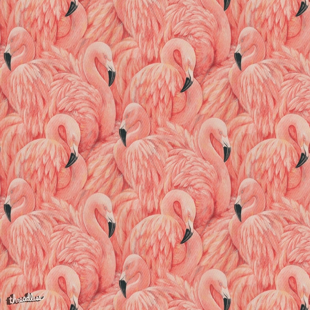 Large Flamingo Wallpaper
