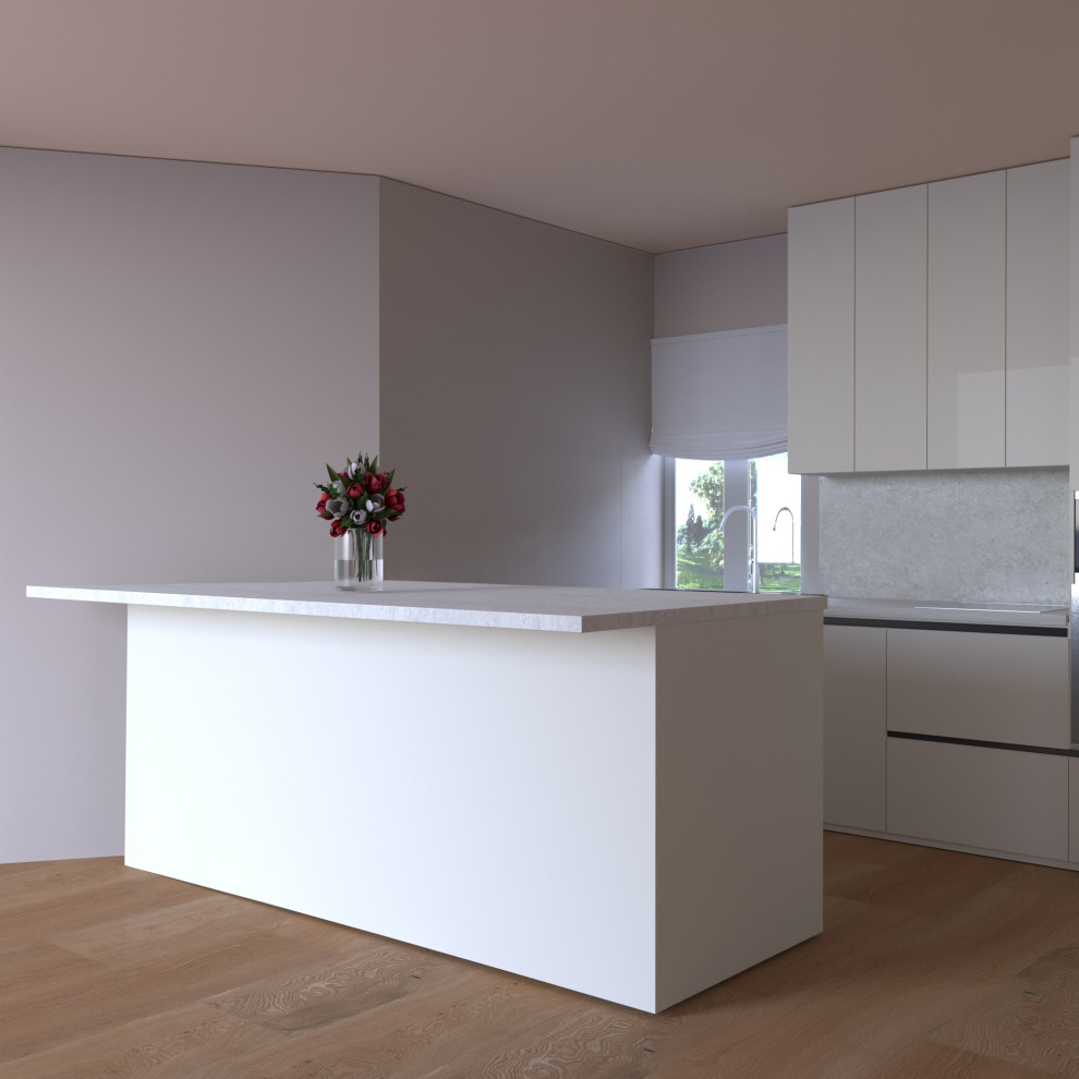 Визуализация кухни (остров)