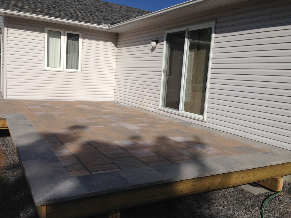 Deck - huge transitional backyard deck idea