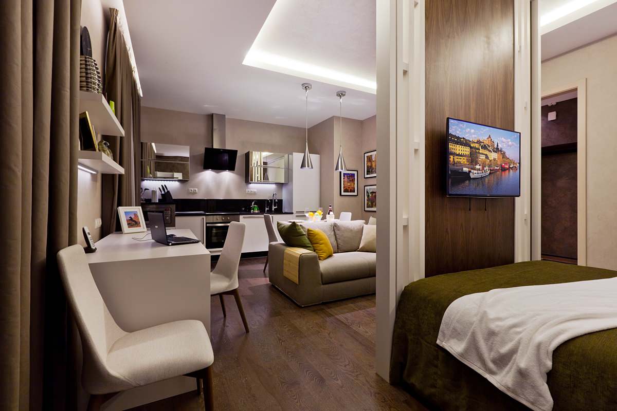 Квартира студия на Институтском 11 Санкт-Петербург