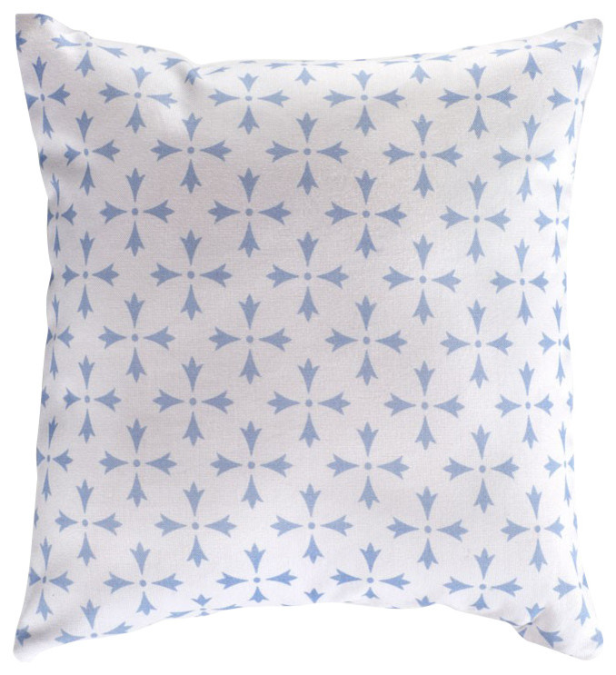 Rhodes Pillow Cover, Frost Blue