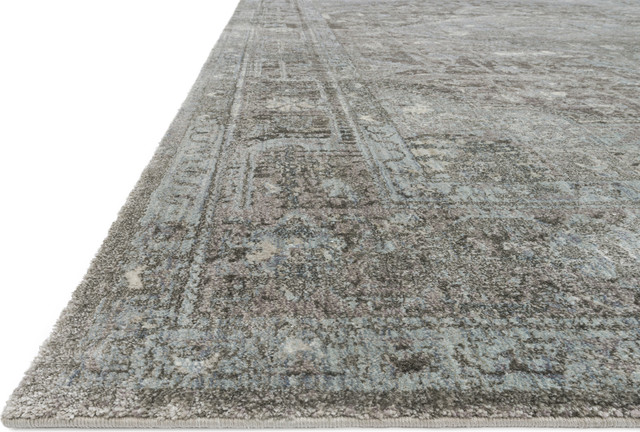 Loloi Anastasia Af 22 Vintage Distressed Rug Stone Blue 9 6 X13 0