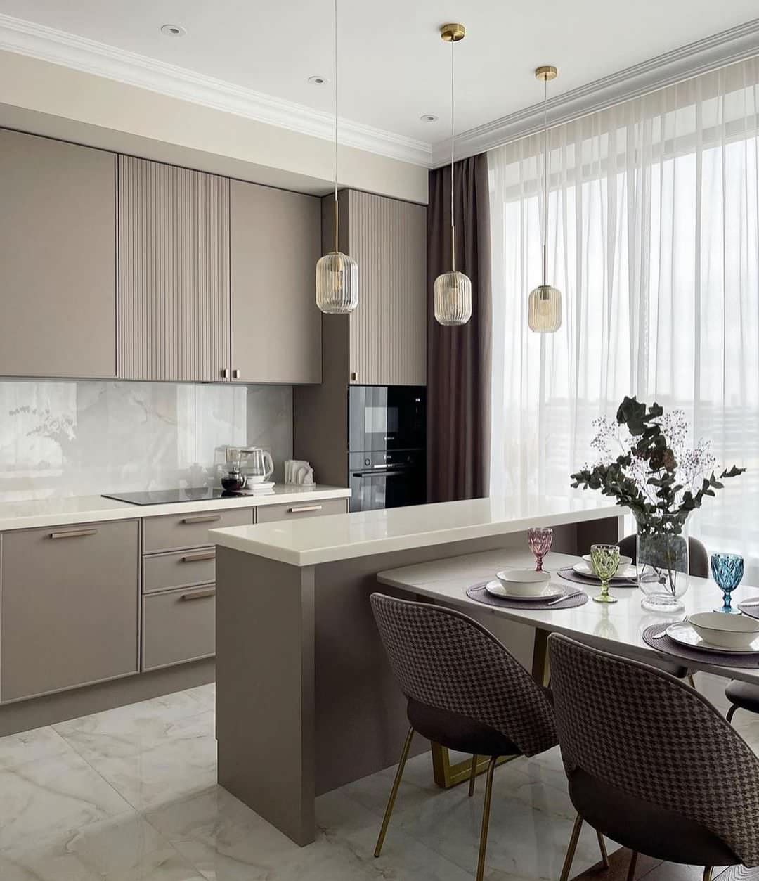 Кухня в гостинной