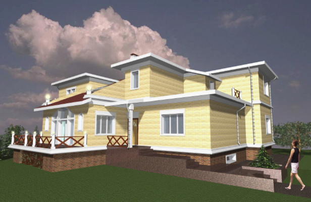 Рабочий проект жилого дома 550 кв.м