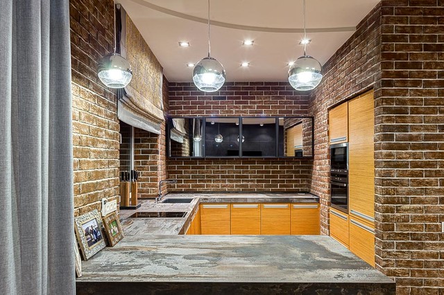 Квартира в жилом доме &laquo;Парус&raquo; contemporary-kitchen