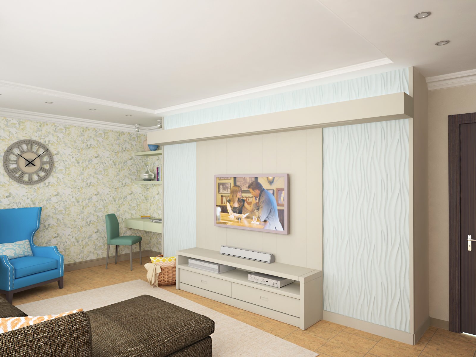 Гостиная с проектором