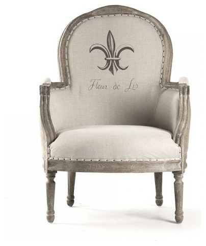 Arm Chair, Lance, Fleur de Lis