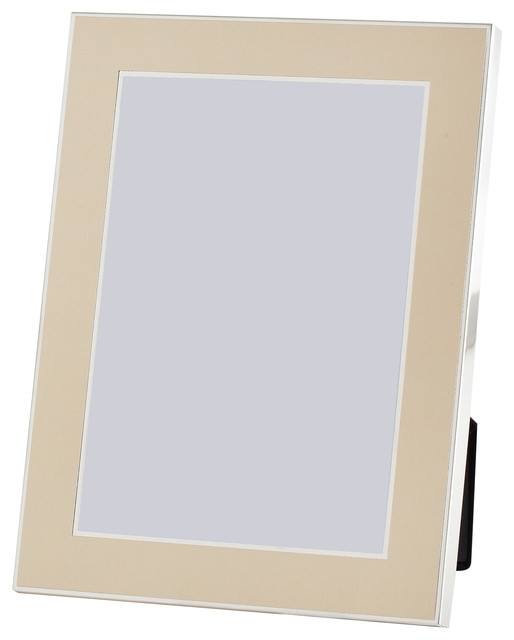 Elegance 5"x7" Satin Gold Finish Jolene Photo Frame Contemporary