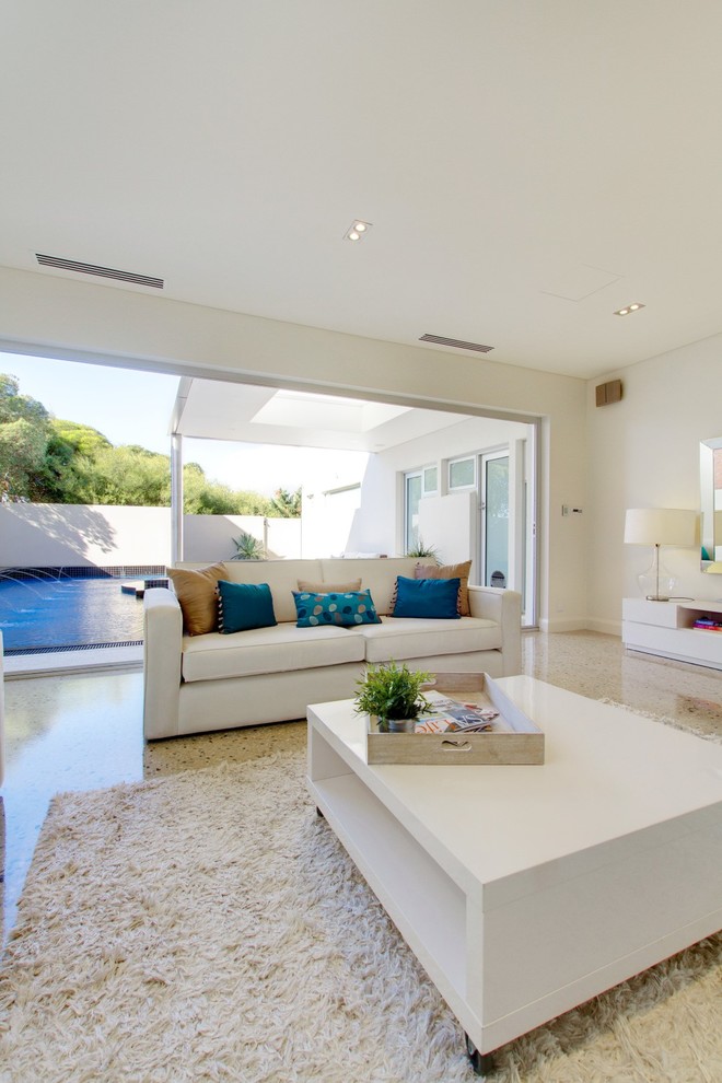 Photo of a contemporary home design in Adelaide.